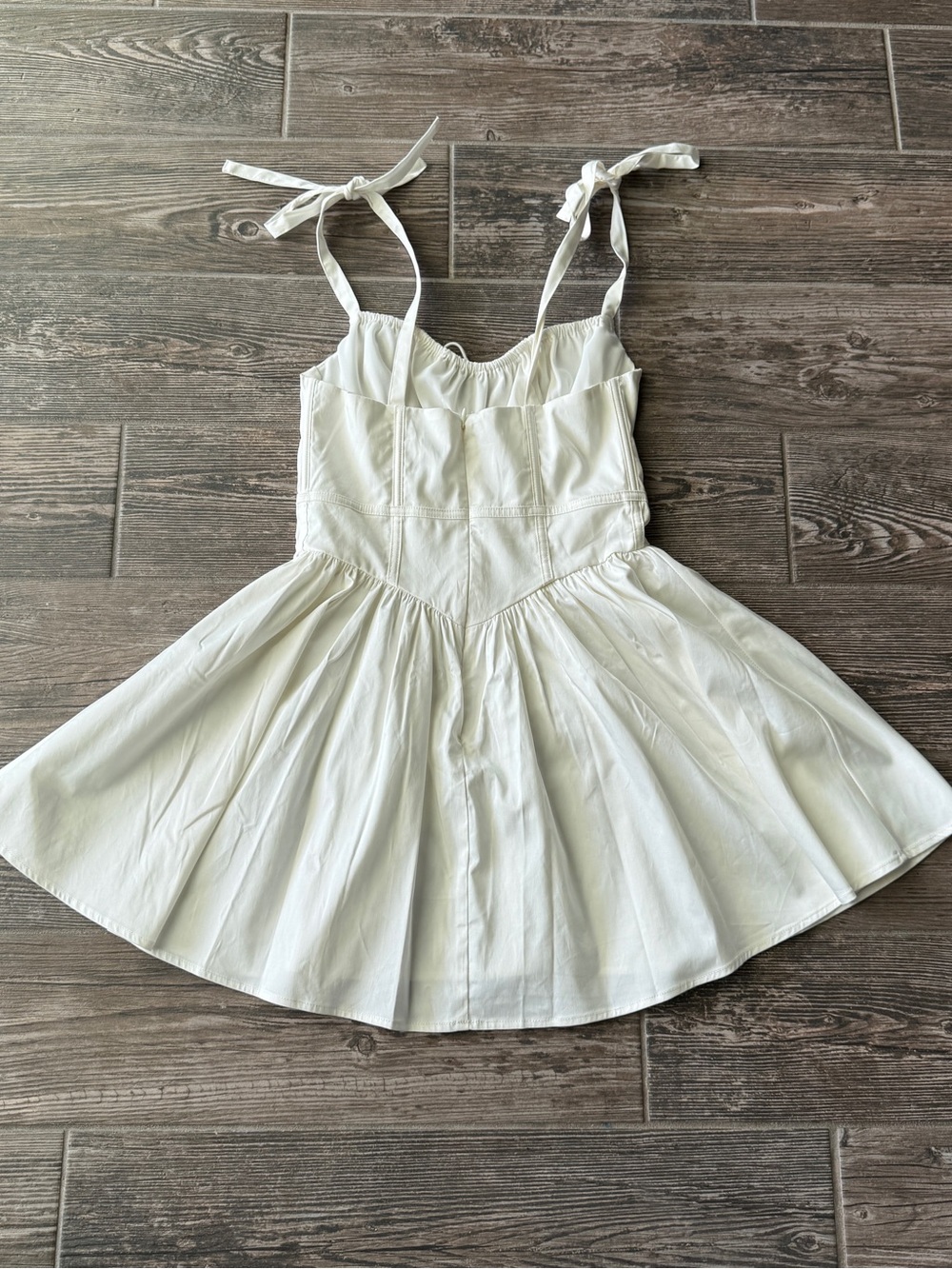 For Love and Lemon Jessie Corset Bodice Dress with Bow Shoulder Tie - Picture 6 of 8